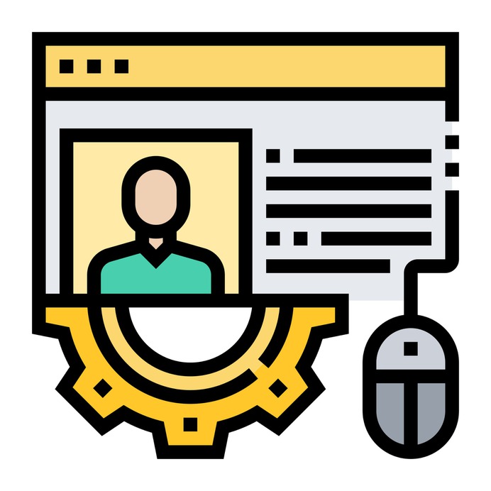 See more icon inspiration related to data, business and finance, job search, resume, online, information, profile, application and computer on Flaticon.