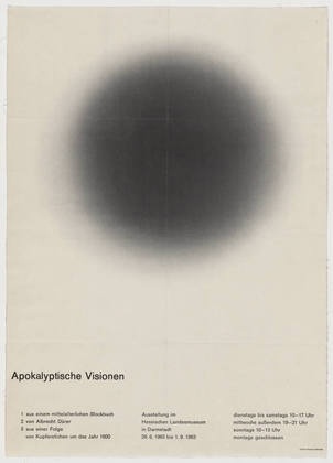 FFFFOUND! | MoMA | The Collection | Fritz Fischer-Nosbisch. Apokalyptische Visionen. 1963 #fritz #fischer #collection #nosbisch #the #poster #moma