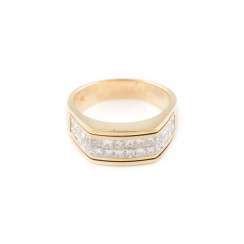 HERREN-RING MIT DIAMANTBESATZ