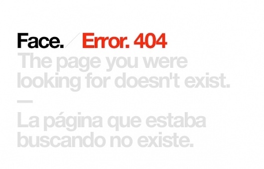 The page you were looking for doesn't exist (404) #helvetica #face #error