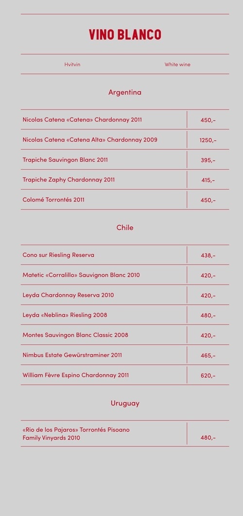 Art of the Menu: Bolívar #menu