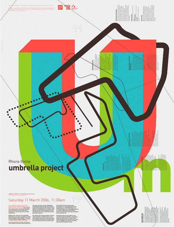 Umbrella Project #fluoroscent #poster