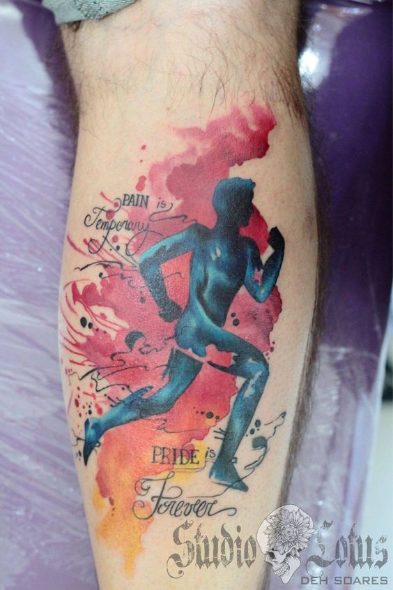 Running tattoo