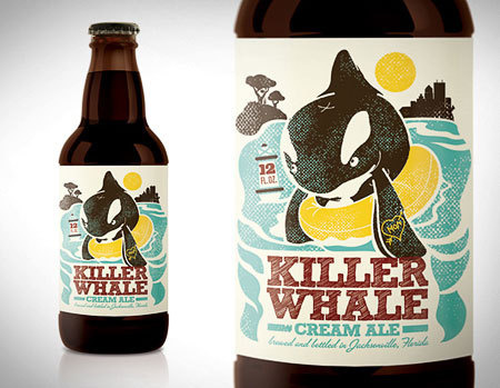 Killer Whale #packaging #beer #label #bottle
