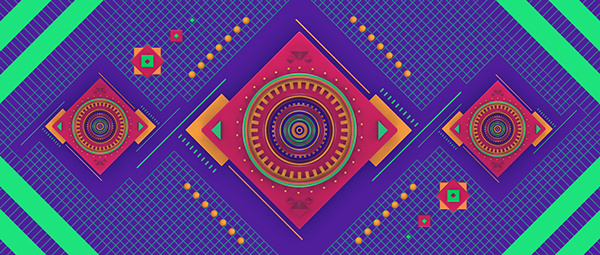 FRISKY by molistudio on Behance #colorful #symmetry #frisky #geometry