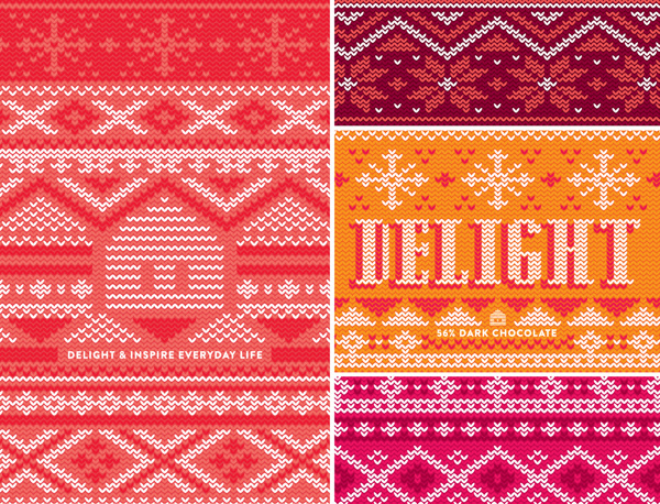 WilloSweets: The Chocolate Edition on Behance #pattern #holiday #stitch #knit