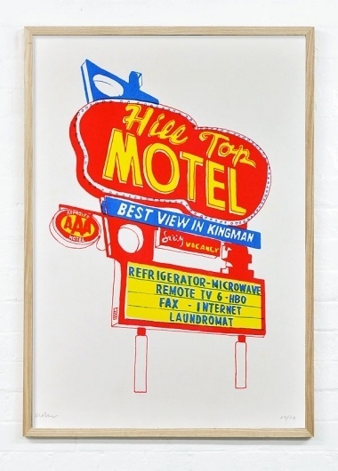 Motels : Holly Wales #signage #type #vintage #poster
