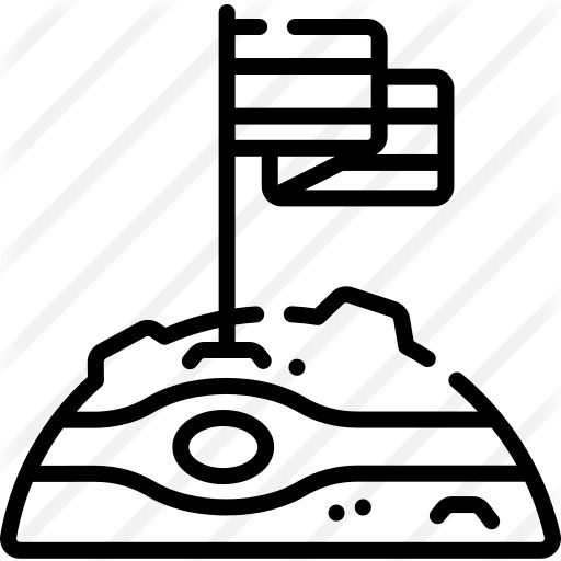 See more icon inspiration related to moon, space, flag, planet, conquer, discovery, exploration, miscellaneous, universe, education, flags, science and nature on Flaticon.