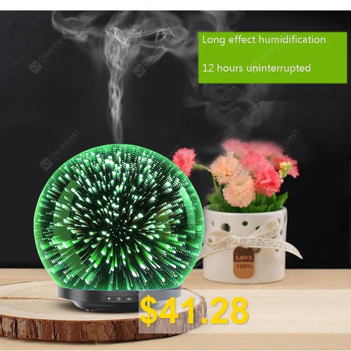 3D #Glass #Aroma #Essential #Oil #Diffuser #Mist #Maker #Ultrasonic #Aromatherapy #Air #oils #Humidifier #200ml