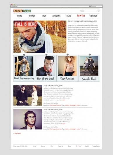 Showroom #interactive #design #blog #fashion #web