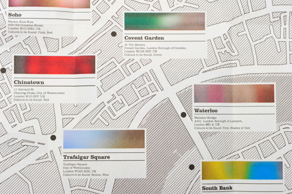 London: Seeking Colour #map #typography #editorial