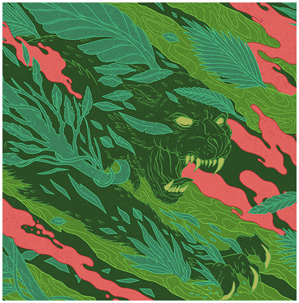 Smirnoff on Behance #pattern #smirnoff #& #snake #panther