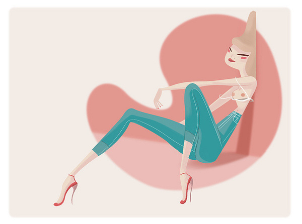 Alejandro Messa #pink #illustration #alejandromessa #pastels