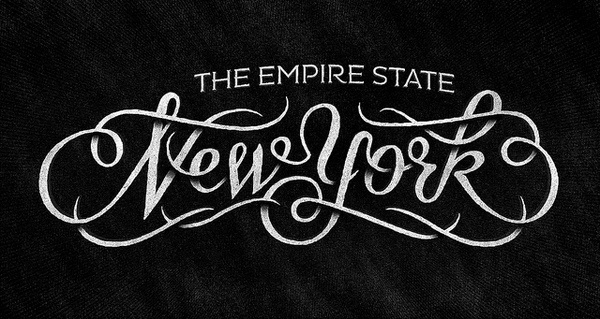 The Empire State | New York #lettering #typography #empire #the #state #york #type #hand #new