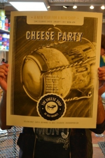 This @87central Poster For The Des Moines Cheese Shop Will Make You Salivate. - The Des Moines Egotist #seal #bold #poster #modern