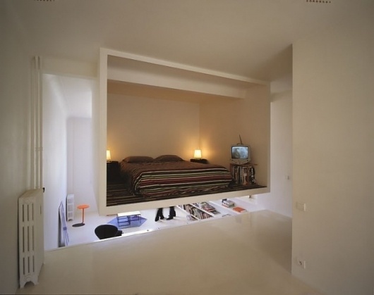 Floating Cube Apartment — Shoebox Dwelling | Finding comfort, style and dignity in small spaces #interior #architecture