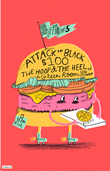 POSTERS - Ohara Hale #illustration #burger #poster