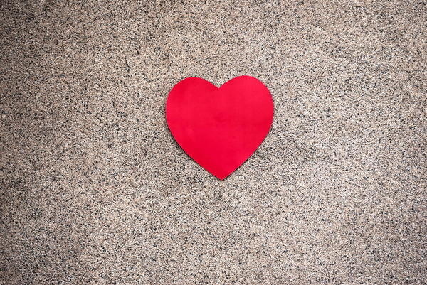 Heart #heart #cut #ticked #mounted #on #wall #shape #paper
