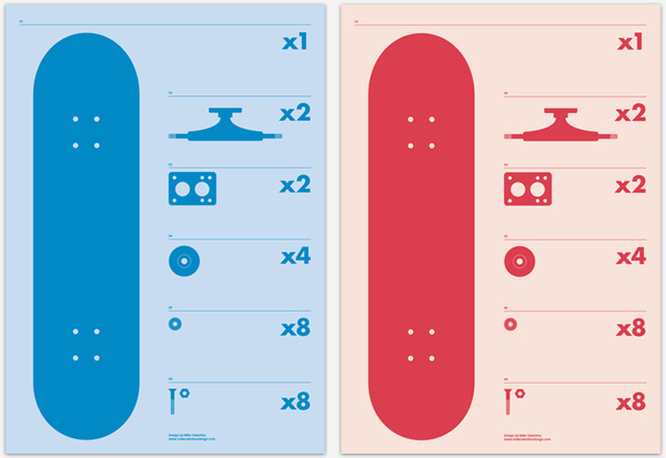 Mike Valentine Design #print #anatomy #skate #poster #skateboard
