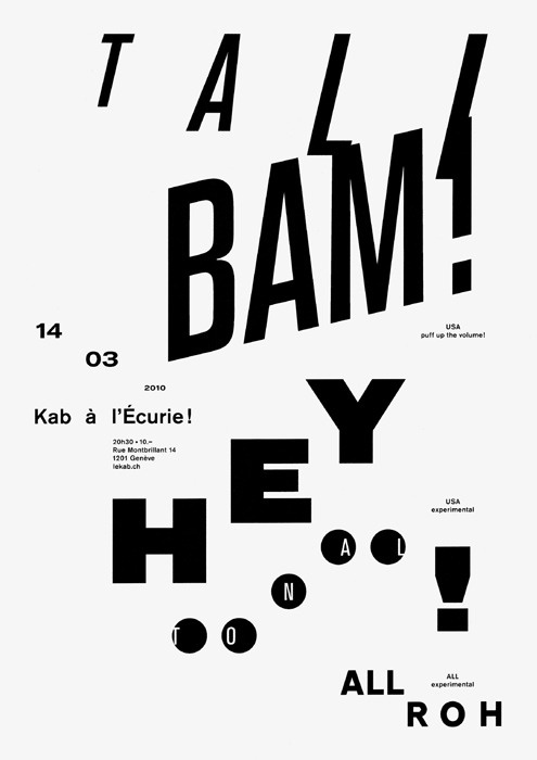David Mamie & Nicola Todeschini #typography #poster #experimental