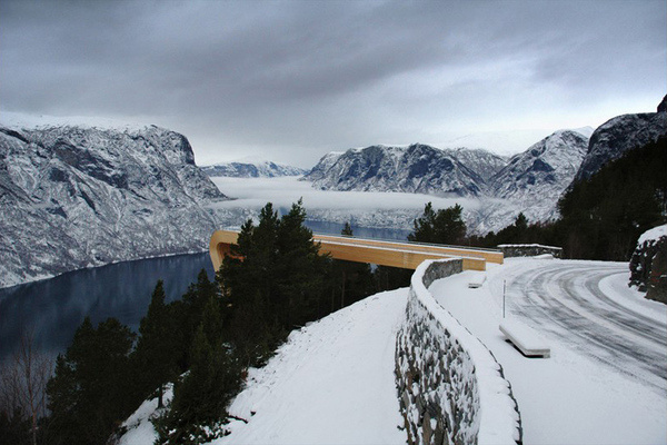 CJWHO ™ (Aurland Lookout, Norway by Todd Saunders & Tommie...) #norway #lookout #design #landscape #wood #architecture #view