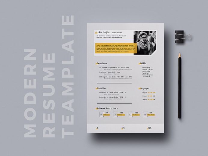 Modern Indesign Resume Template