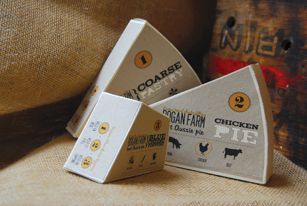 Bogan Farm Best Aussie Pie (Student Project) on Packaging of the World Creative Package Design Gallery #packaging #burnetts