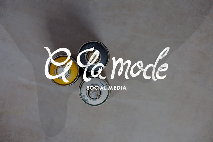 A LA MODE: SOCIAL MEDIA #typography