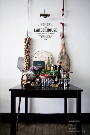 The Larderhouse - Lauren Davidson #food #restaurant #meat #bar #poster #advert