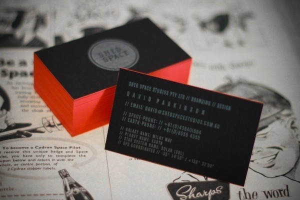 20 Brilliant Edge Painted Business Cards #card #identity #business
