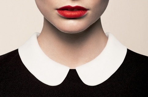 Sara Lindholm - pussycatlounge: Proper Noun ~Alexa #fashion #collar #lipstick