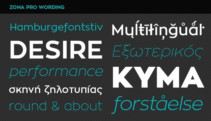 Zona Pro #font #type #typeface
