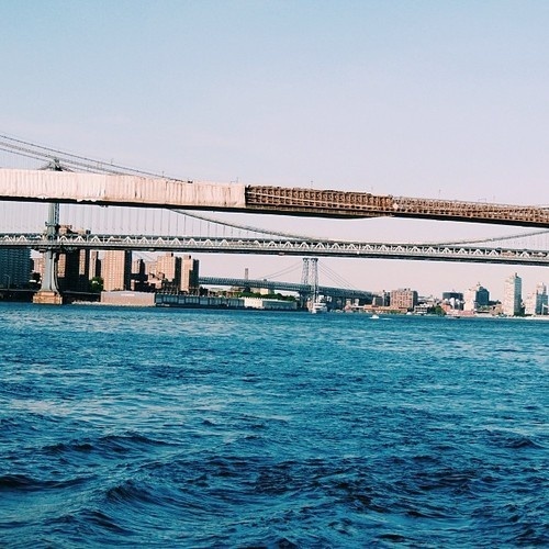 Tumblr #ny #water #nyc #bridge #blue #brooklyn