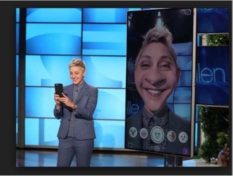 Ellen DeGeneres on Snapchat