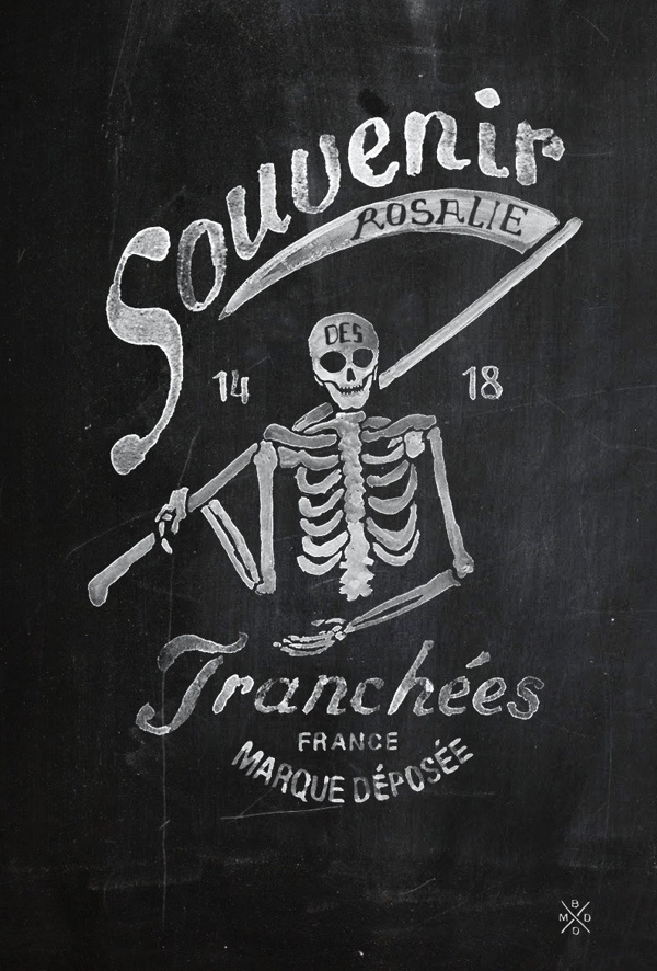 Fils de fer - Souvenir 14 18 #typography #type #script #bmd