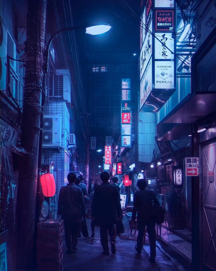 Cyberpunk and Electric Nights of Tokyo by Liam Wong