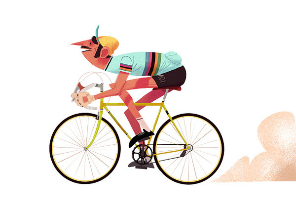 racing bike #mary #maxime #illustration #blog #bike