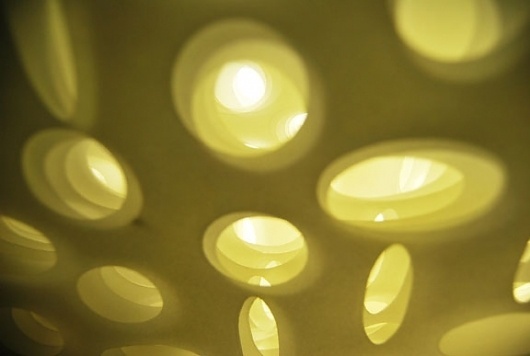 LAMP : Adrineh Asadurian #cut #design #laser #lighting #velum