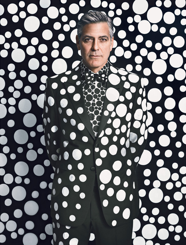 George Clooney by Yayoi Kusama #patterns #art
