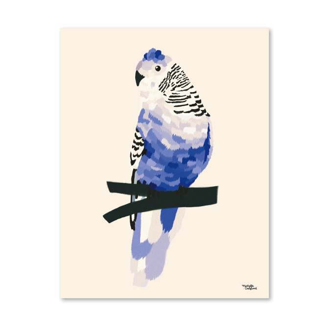 #nordic #design #graphic #illustration #danish #bright #simple #nordicliving #living #interior #kids #room #poster #bird #blue #feathers