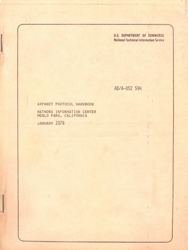 arpanet protocol handbook 1978 #handbook #1978 #protocol