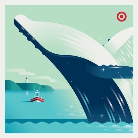 Target: City Love Allan Peters #whale #illustration #target