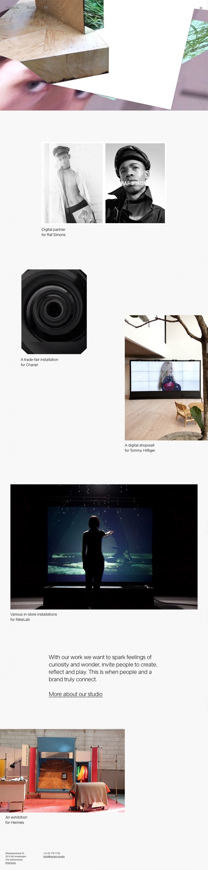 Random Studio - Mindsparkle Mag - Random is an Amsterdam based digital experience design studio whose website is awarded as site of the day