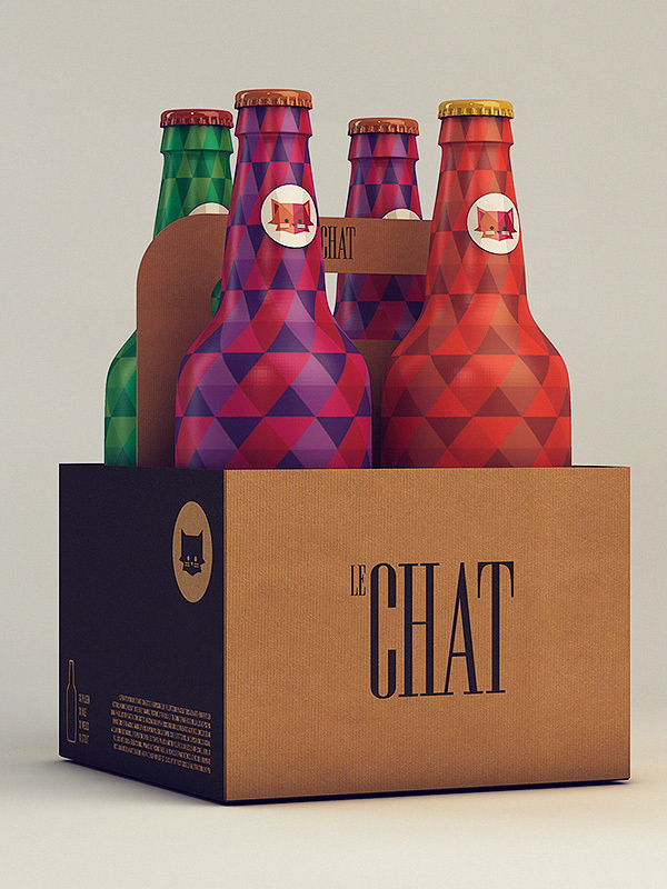 Le Chat on Behance #packaging #illustration #cat