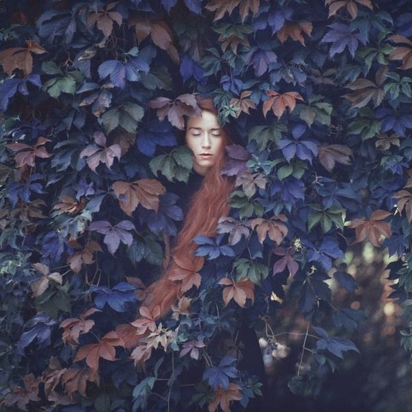 New Surreal Portraits from Oleg Oprisco #girl #cold #hair #photography #portrait #long #flowers
