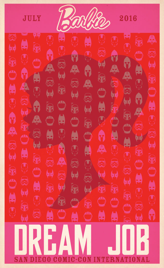 barbie poster - Matt Terrell #barbie #poster #comic con