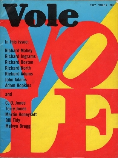Vole magazine cover | Flickr - Photo Sharing! #mag #vole #cover #eye #1977 #magazine