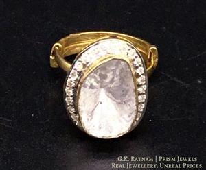 Ring - gold diamond polki kundan meena jadau jewellery