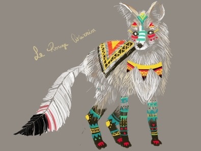Dribbble - le rouge warrior by shawna ✖ #illustration #shawna #fox