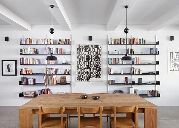 The Richardson / Dondoe Loft by Workshop for Construction #interior #shelving #wood #table #typography